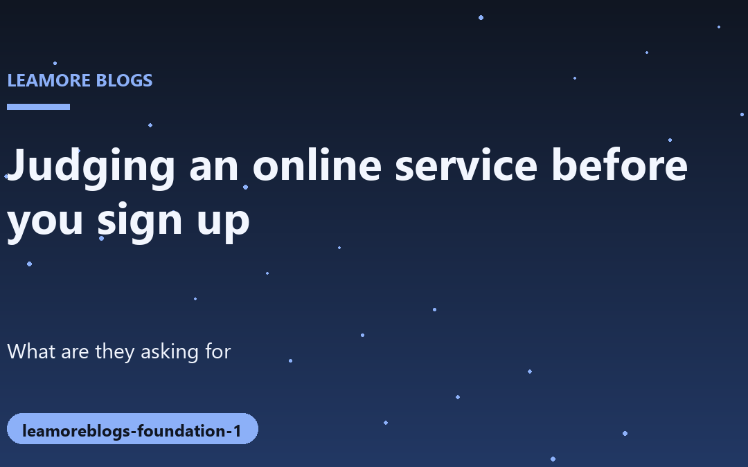 Evaluating Online Services Before Sharing an Email Address